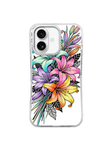 Neon Lily Dream Garden floral iPhone 17 case hero view