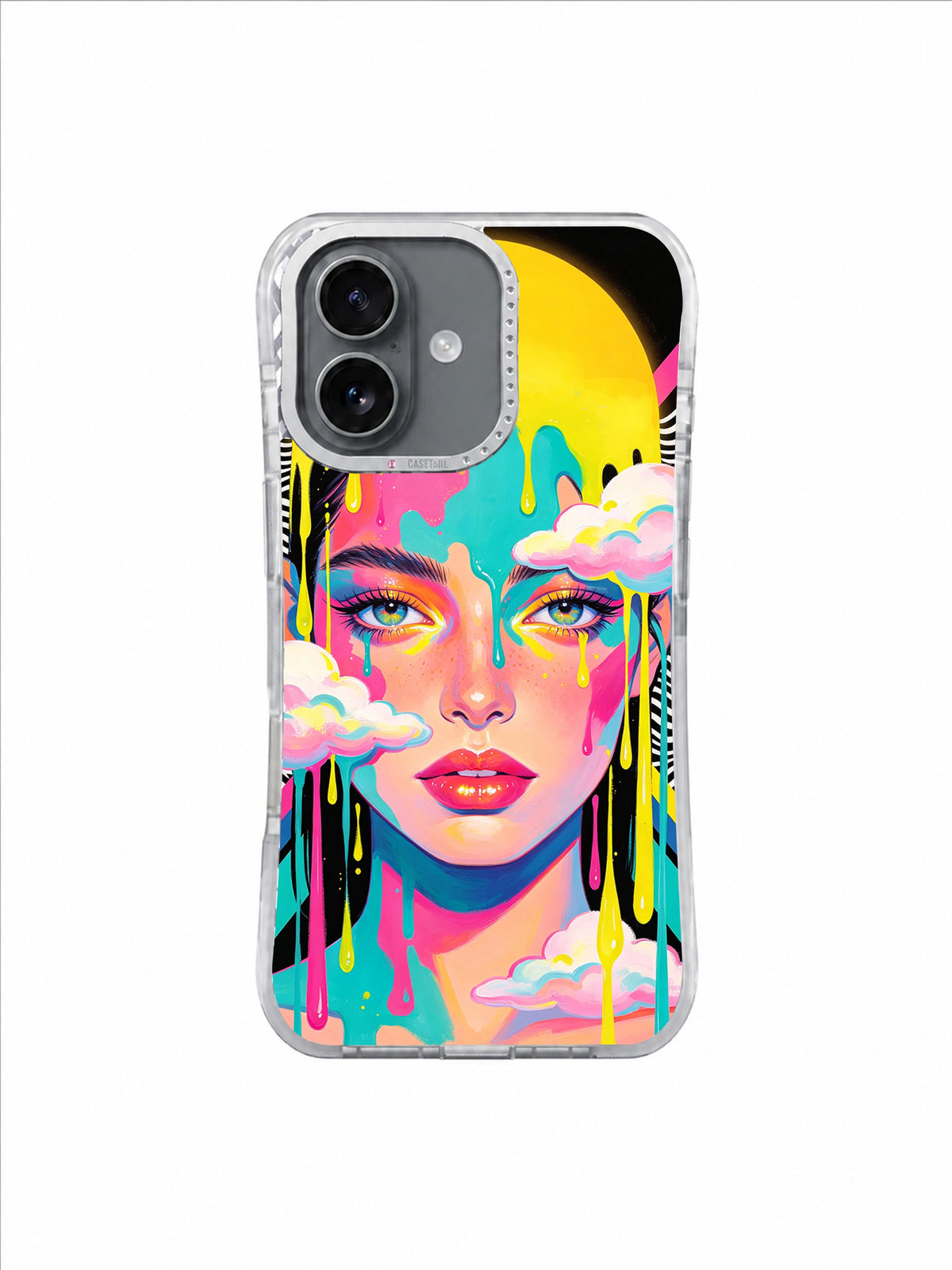 Electric Paint Muse iPhone 17 case pattern