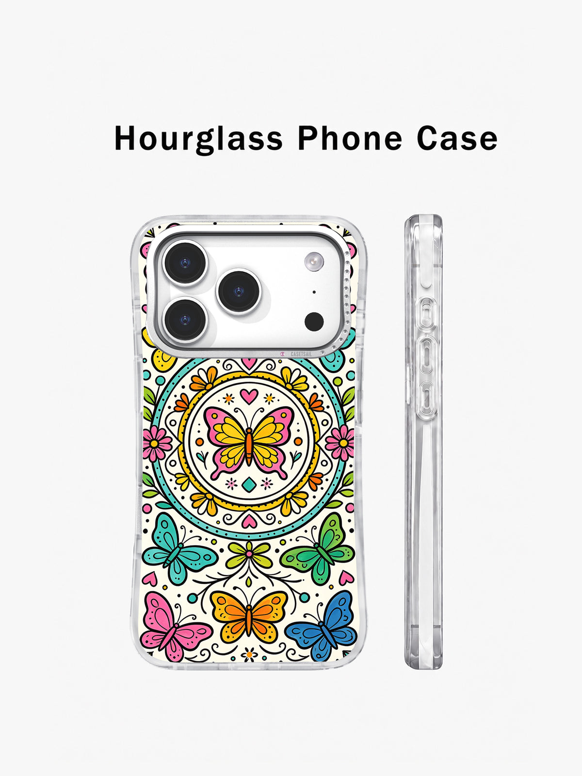 Butterfly Color Journey iPhone 17 Pro case side profile