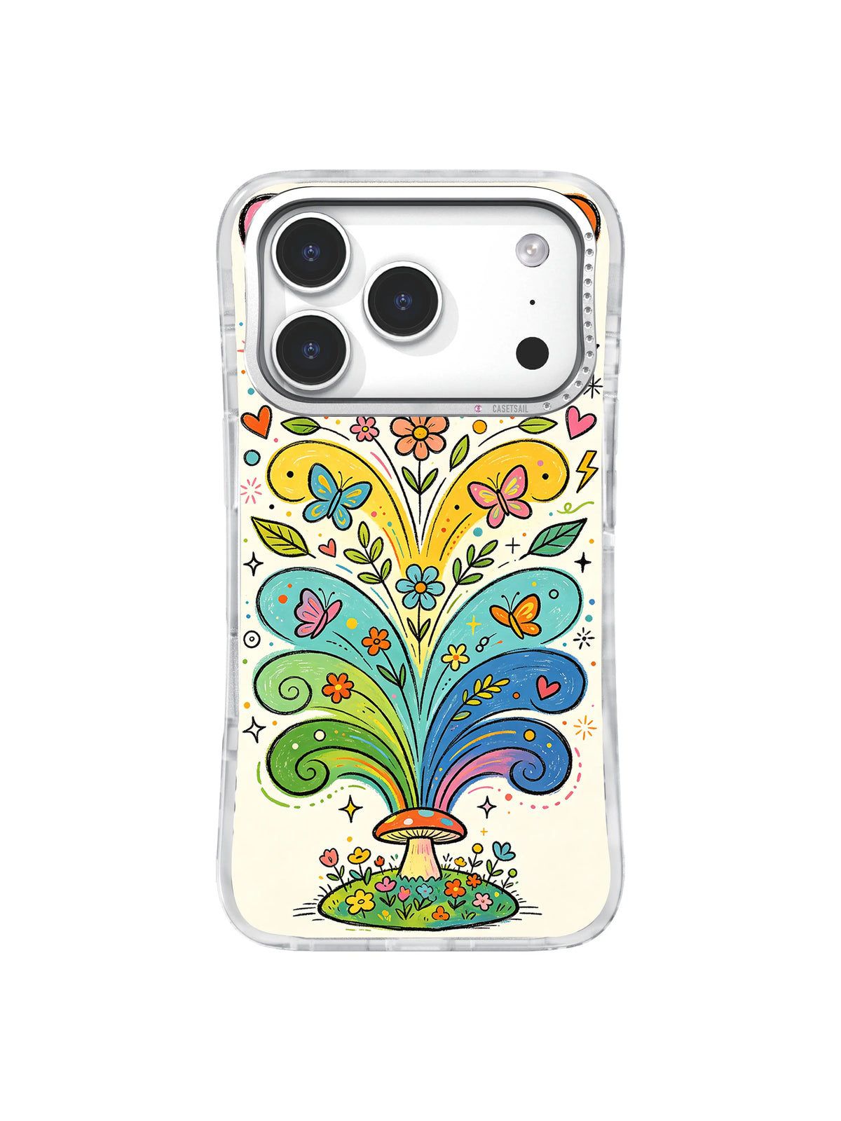 Freedom Fountain Wings iPhone 17 Pro case pattern
