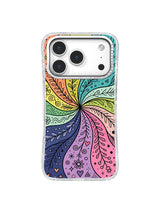 Inner Rainbow Flow pattern iPhone 17 Pro case