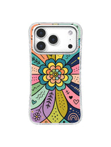 Flower Heart Radiance pattern iPhone 17 Pro case