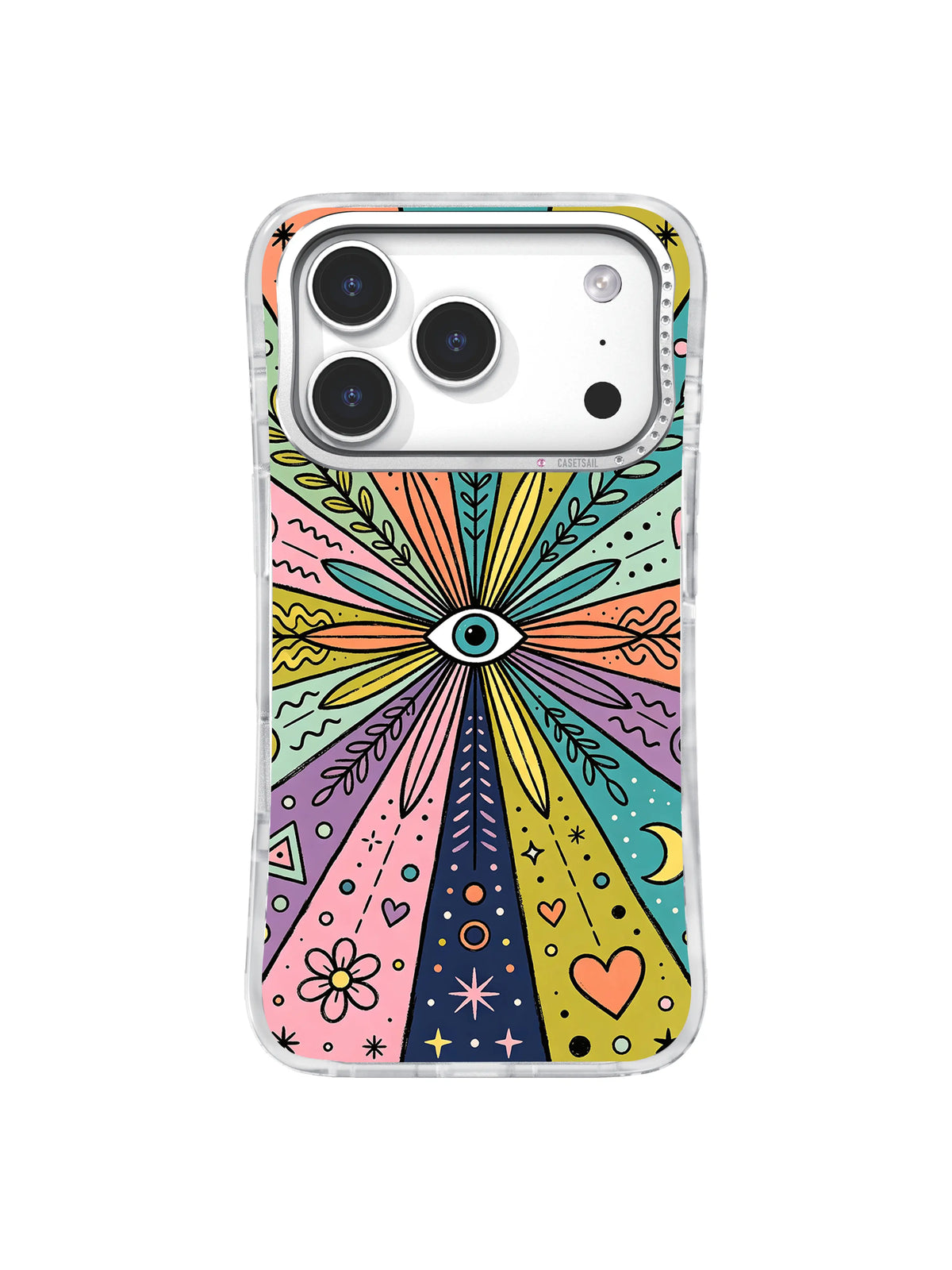 All Seeing Bloom pattern iPhone 17 Pro case