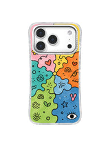 Courage Color Puzzle iPhone 17 Pro case pattern