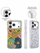 Happy Lucky Garden iPhone 17 Pro case angled view