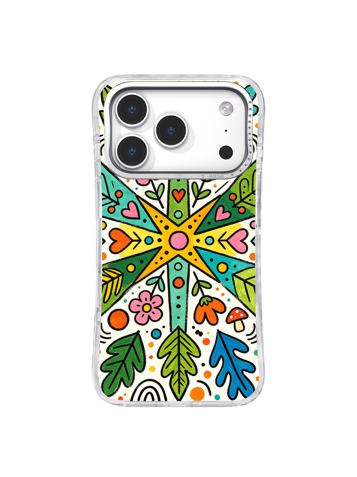 Happy Symbol Forest iPhone 17 Pro case front view
