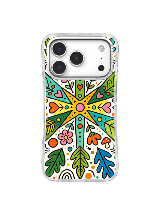 Happy Symbol Forest iPhone 17 Pro case front view