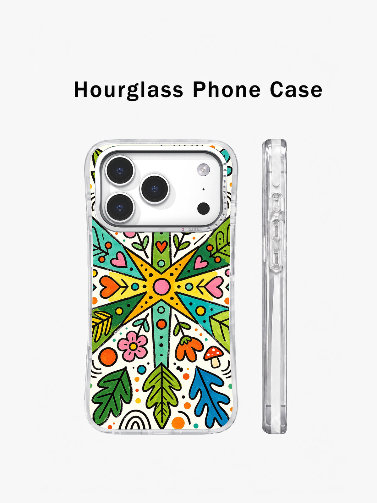 Happy Symbol Forest iPhone 17 Pro case side profile