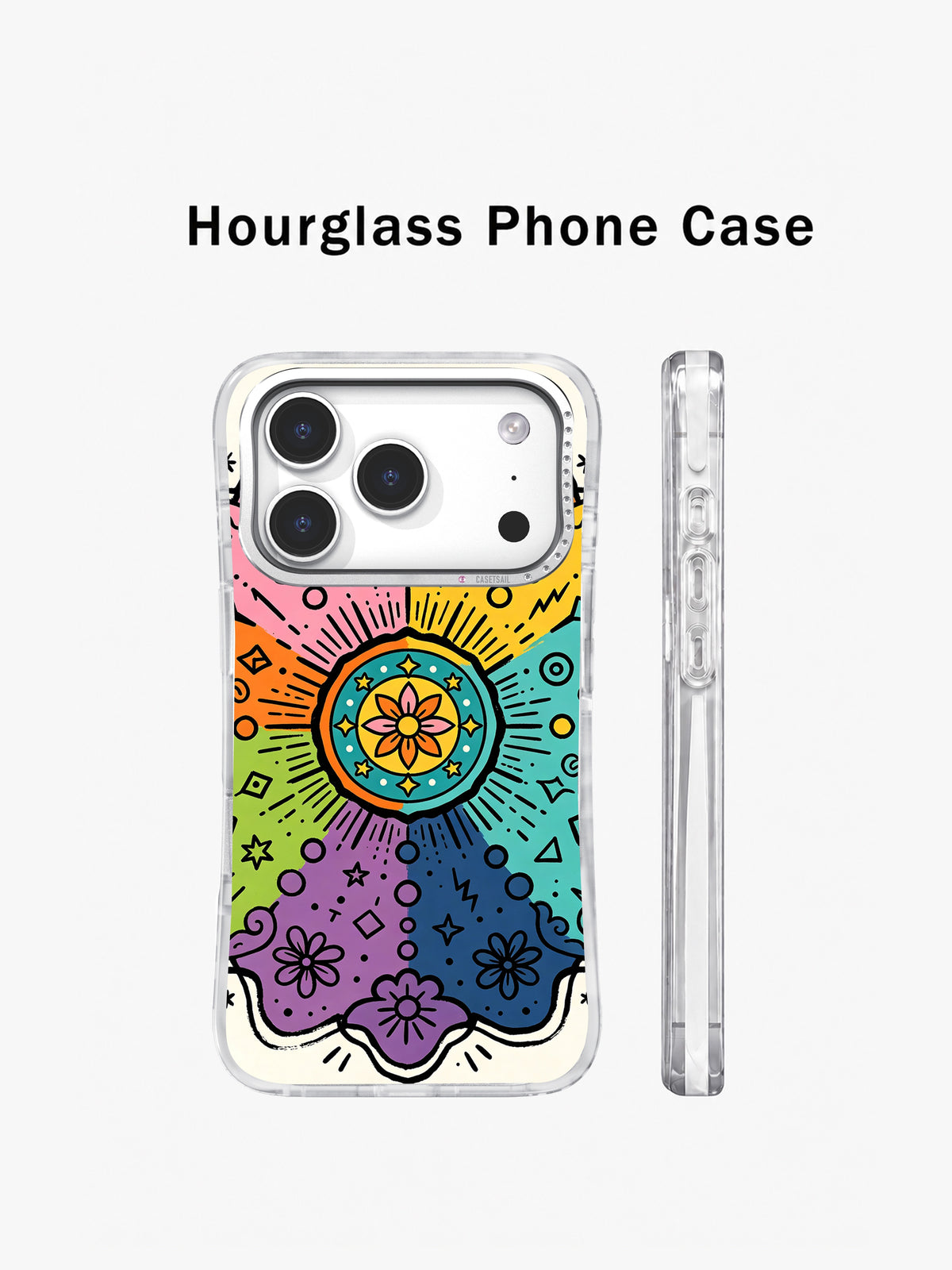 Infinite Color Mandala iPhone 17 Pro case side profile