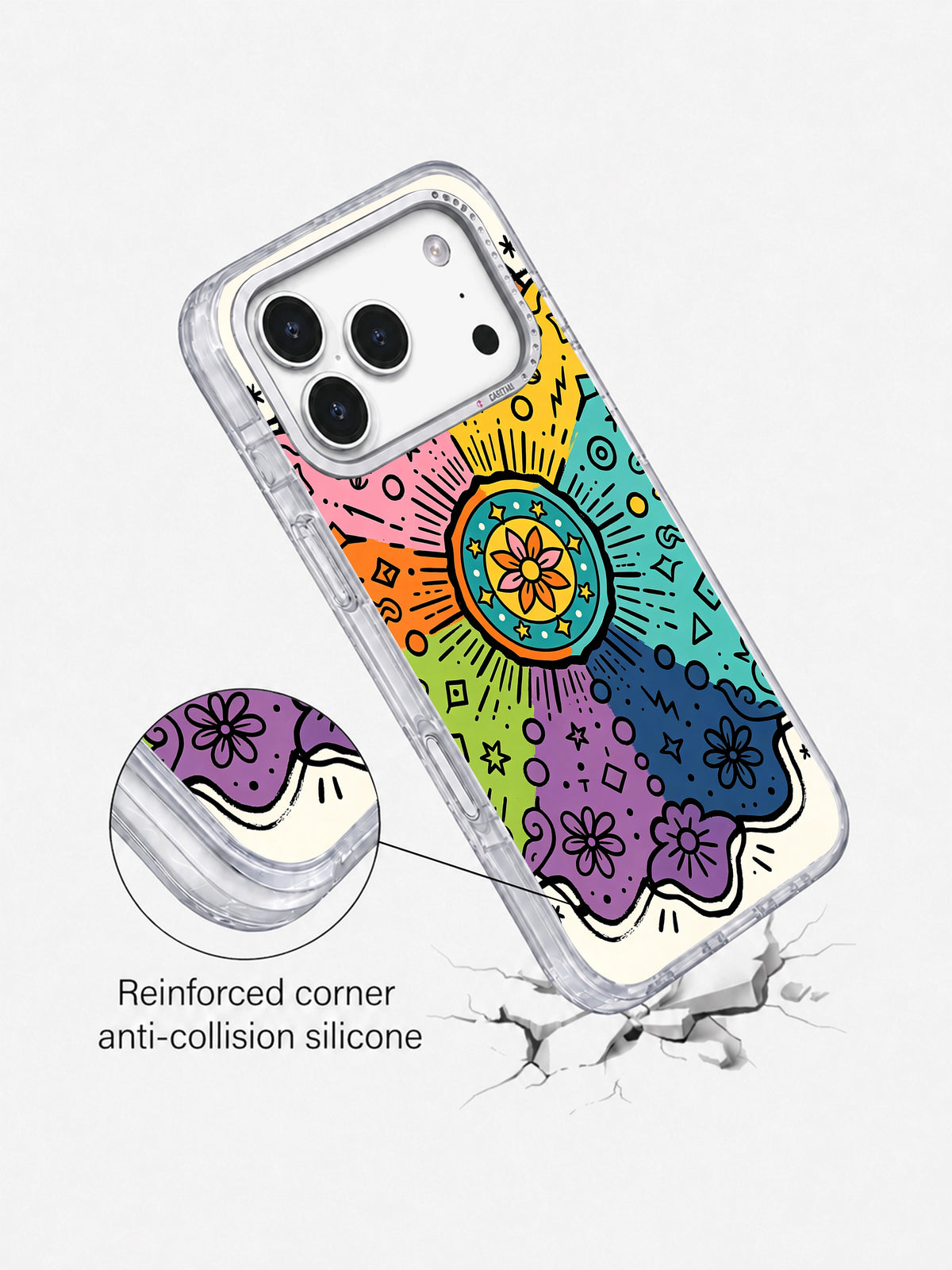 Infinite Color Mandala reinforced corner protection