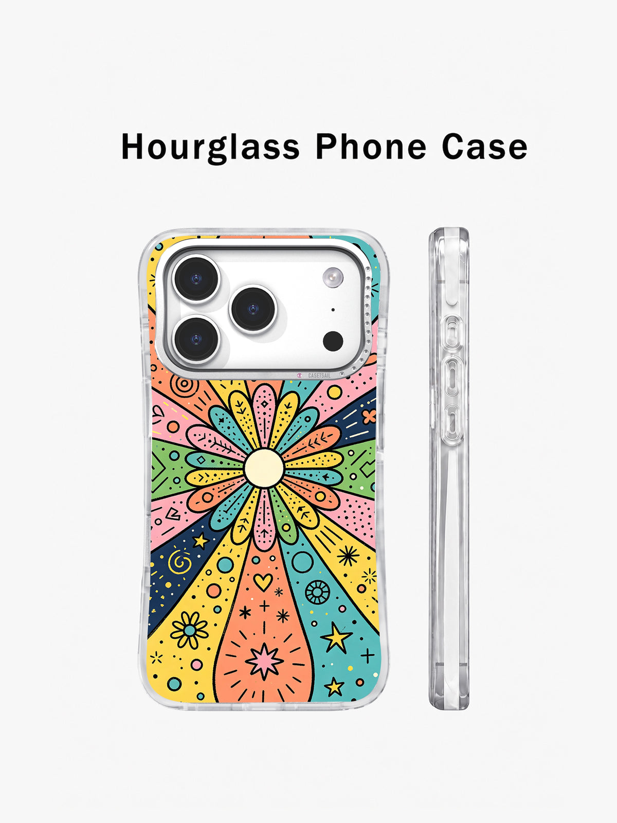 Lucky Color Universe iPhone 17 Pro case front and side views