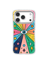 Seeing Eye Radiance iPhone 17 Pro case pattern