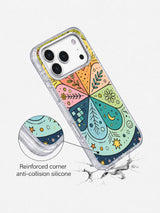 Rainbow Energy Garden phone case protective design