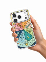 Rainbow Energy Garden iPhone 17 Pro case side view