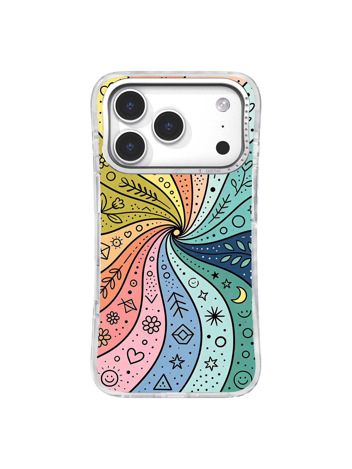 All Seeing Flower pattern iPhone 17 Pro case