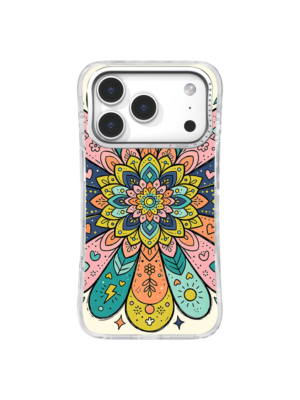 Butterfly Bloom Mandala pattern iPhone 17 Pro case