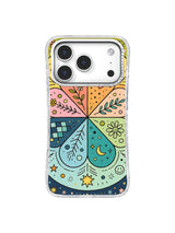 Rainbow Energy Garden pattern iPhone 17 Pro case