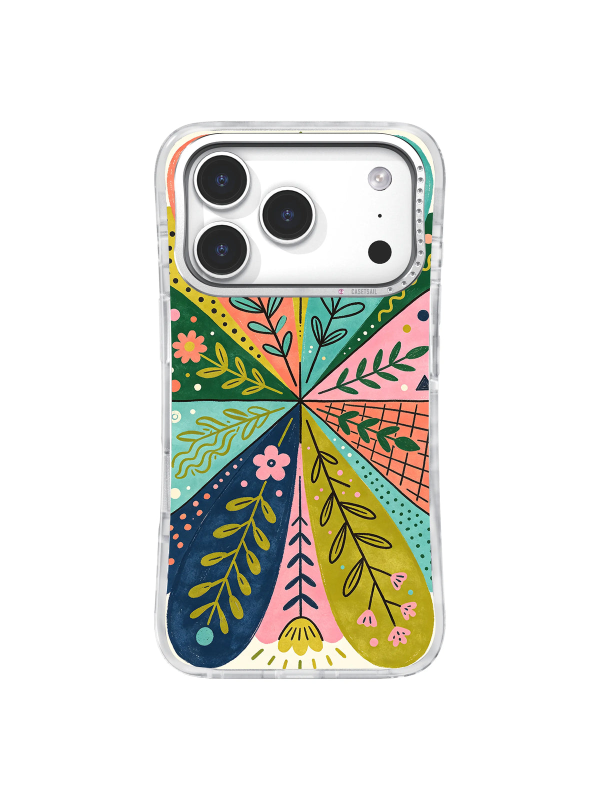 Garden Leaf Harmony iPhone 17 Pro case pattern