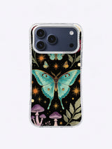 Night Butterfly Cabinet iPhone case, Ochre Constellation Wings pattern