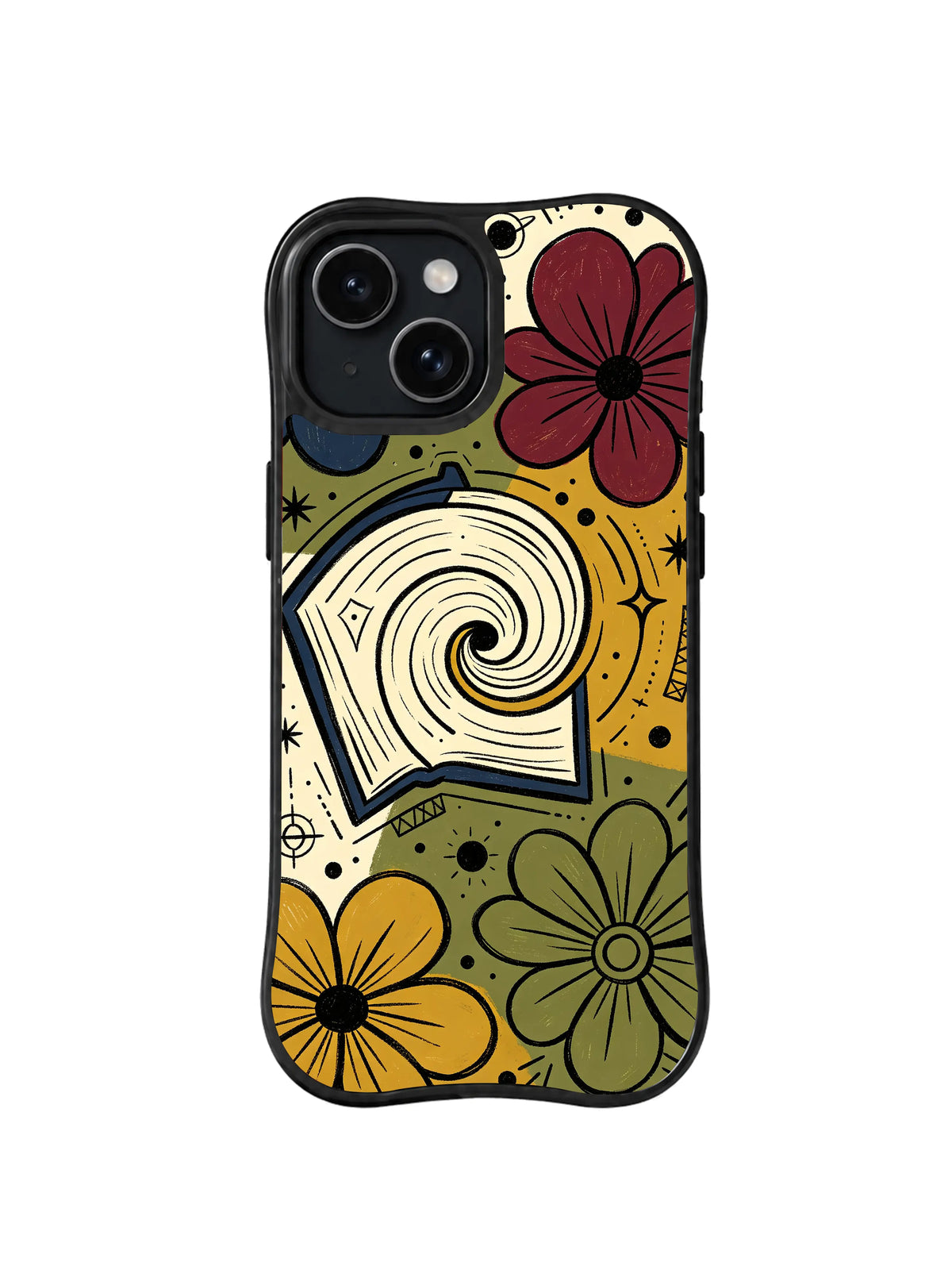 Book Bloom Portal pattern iPhone 14 case