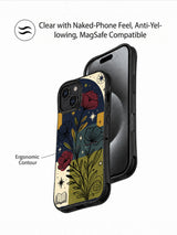Night Library Garden iPhone 14 case magnetic charging