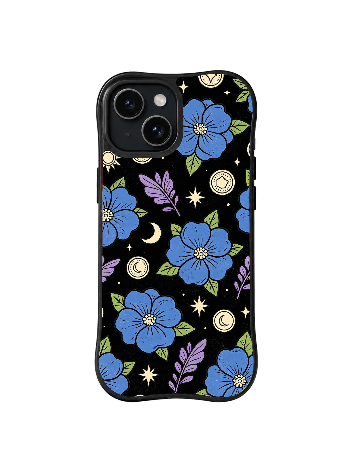 Moon Bloom Medallions pattern iPhone 15 Plus case