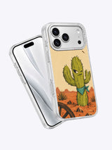 The Cactus with No Apologies iPhone 17 Pro Max Case angled view
