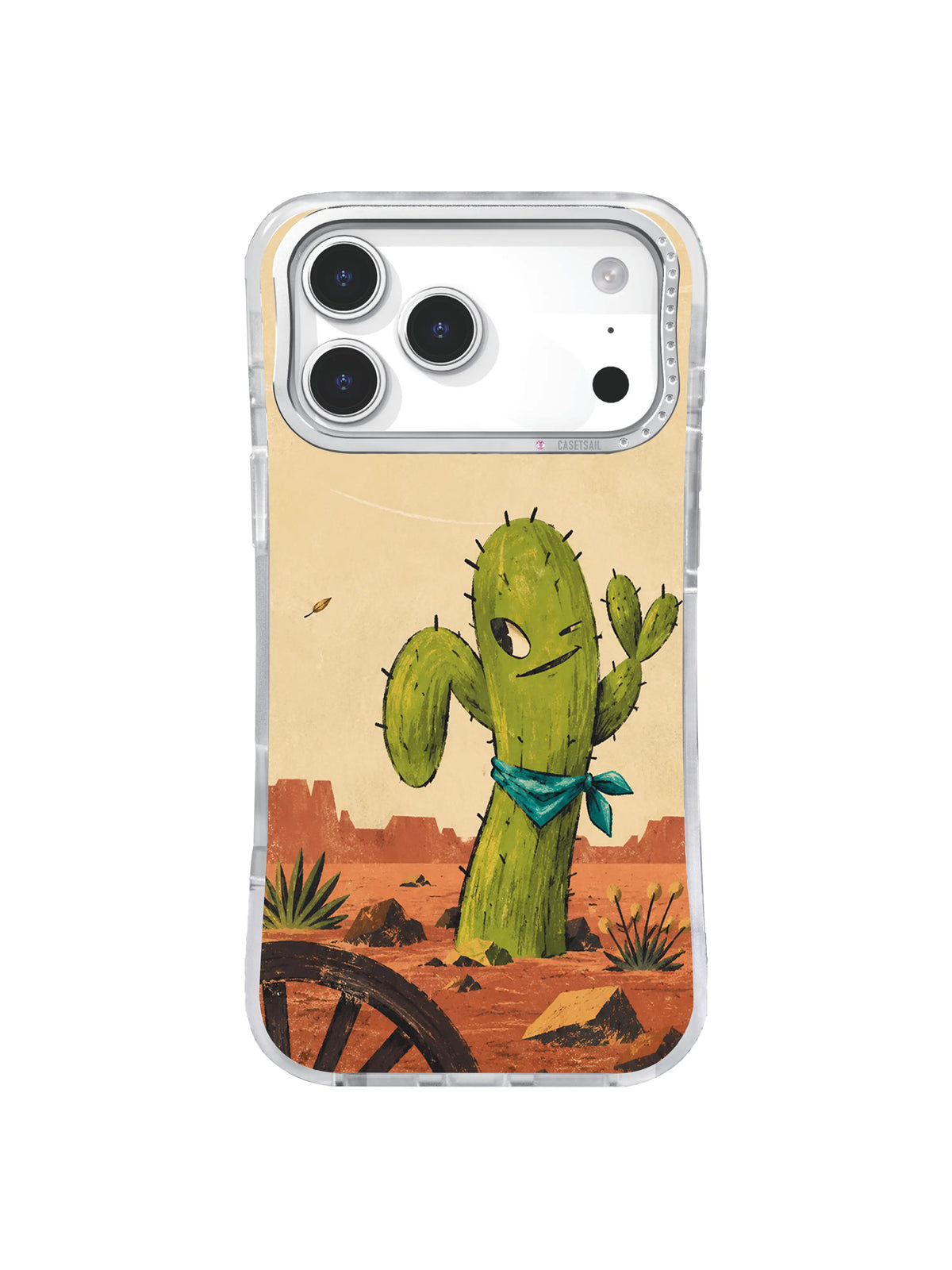 Bent Paddle Stand artwork swatch for The Cactus with No Apologies iPhone 17 Pro Max Case