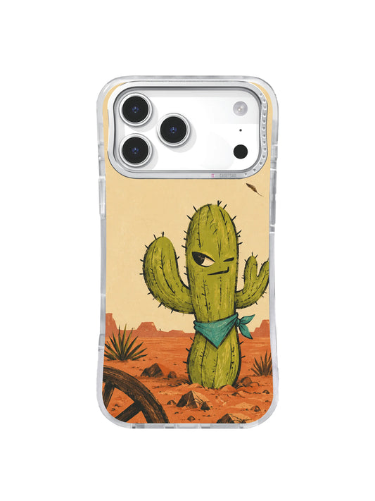 Neckerchief Courage artwork swatch for The Cactus with No Apologies iPhone 17 Pro Max Case