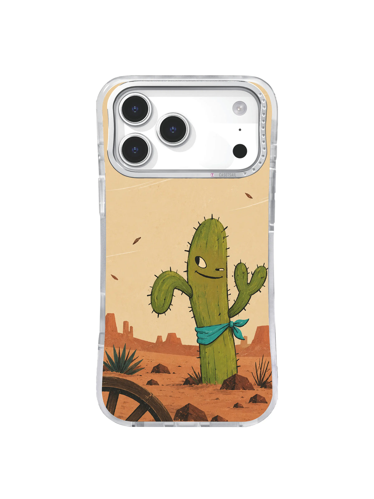 Seed Shelter artwork swatch for The Cactus with No Apologies iPhone 17 Pro Max Case