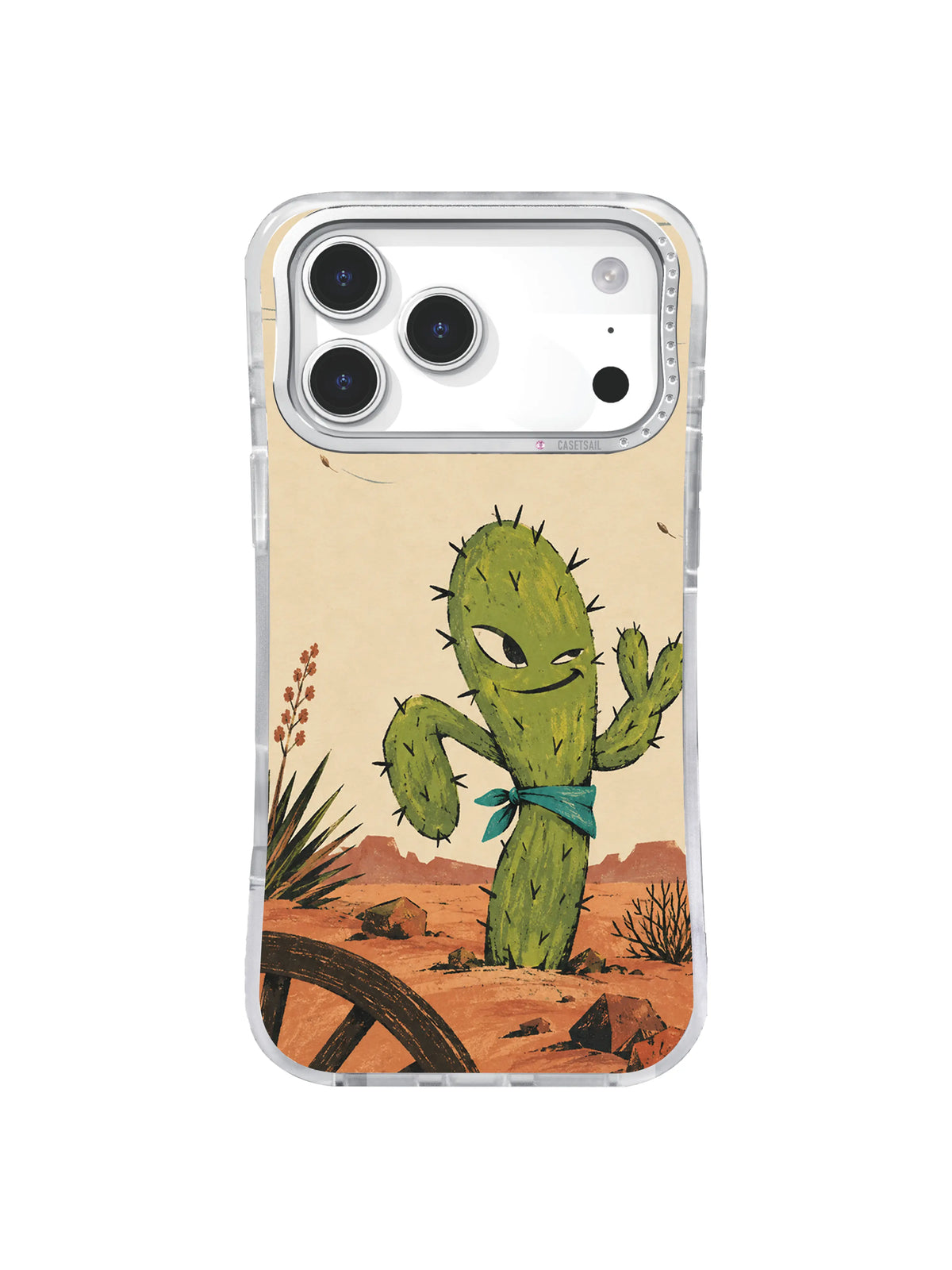 Sunset Flag artwork swatch for The Cactus with No Apologies iPhone 17 Pro Max Case