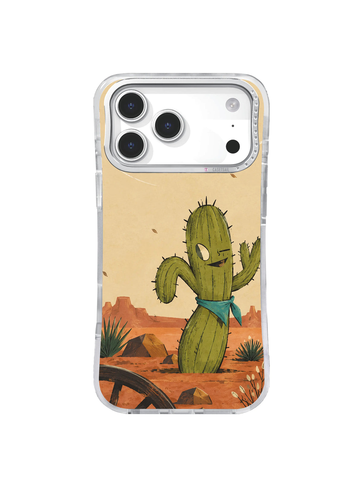 Wagon Wheel Welcome artwork swatch for The Cactus with No Apologies iPhone 17 Pro Max Case