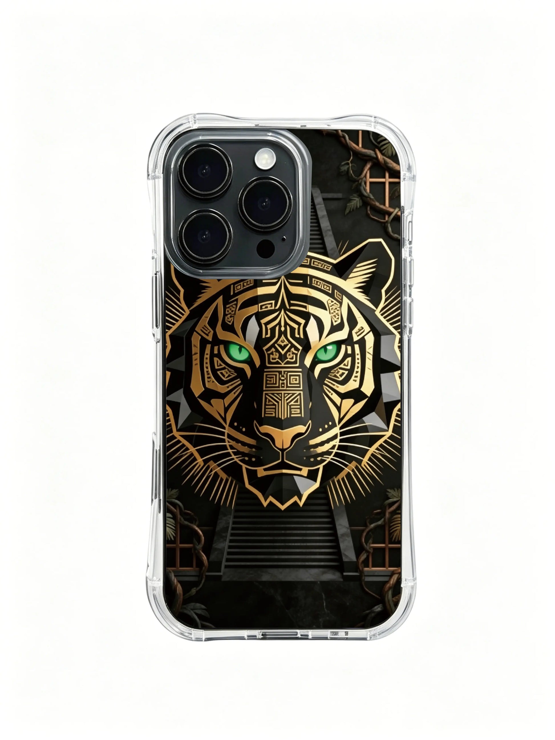 Noble spirit totem PhoneCasing, artistic dark tone iPhone 14 Plus Case, anti slip soft touch iPhone 14 Plus casing.