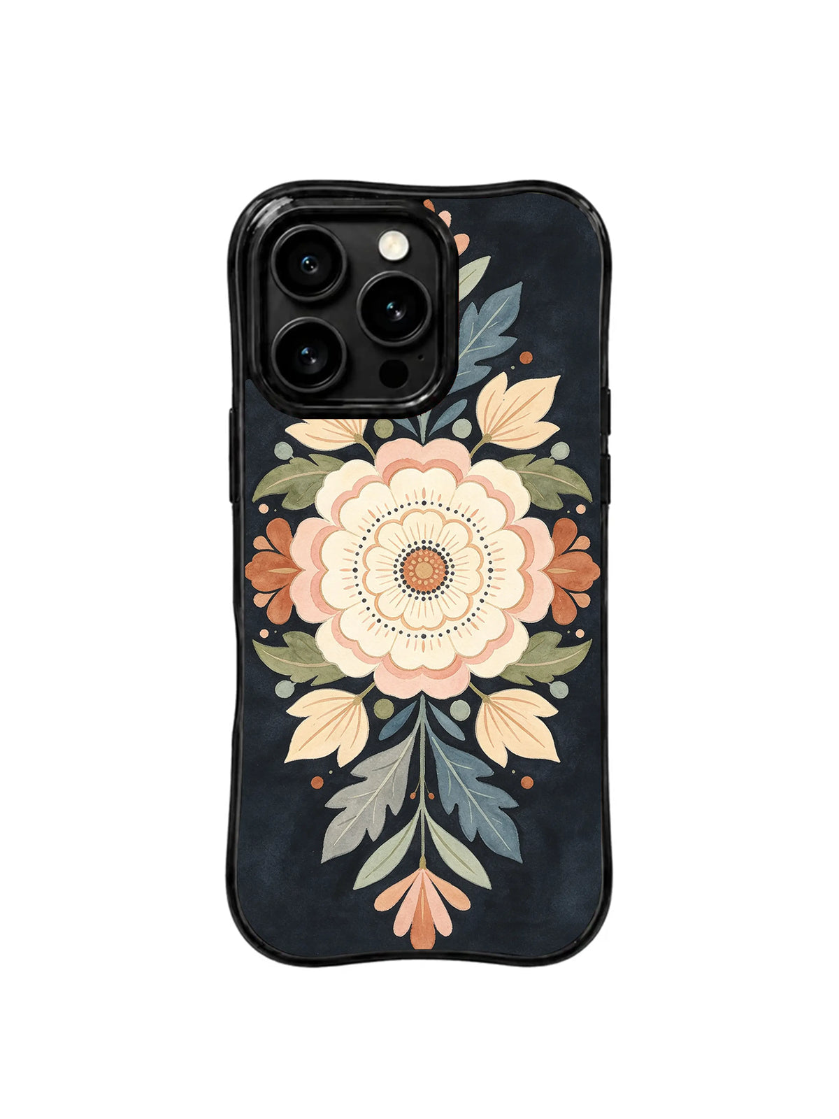 Nocturne Botanical Manuscript pattern iPhone 15 Pro case