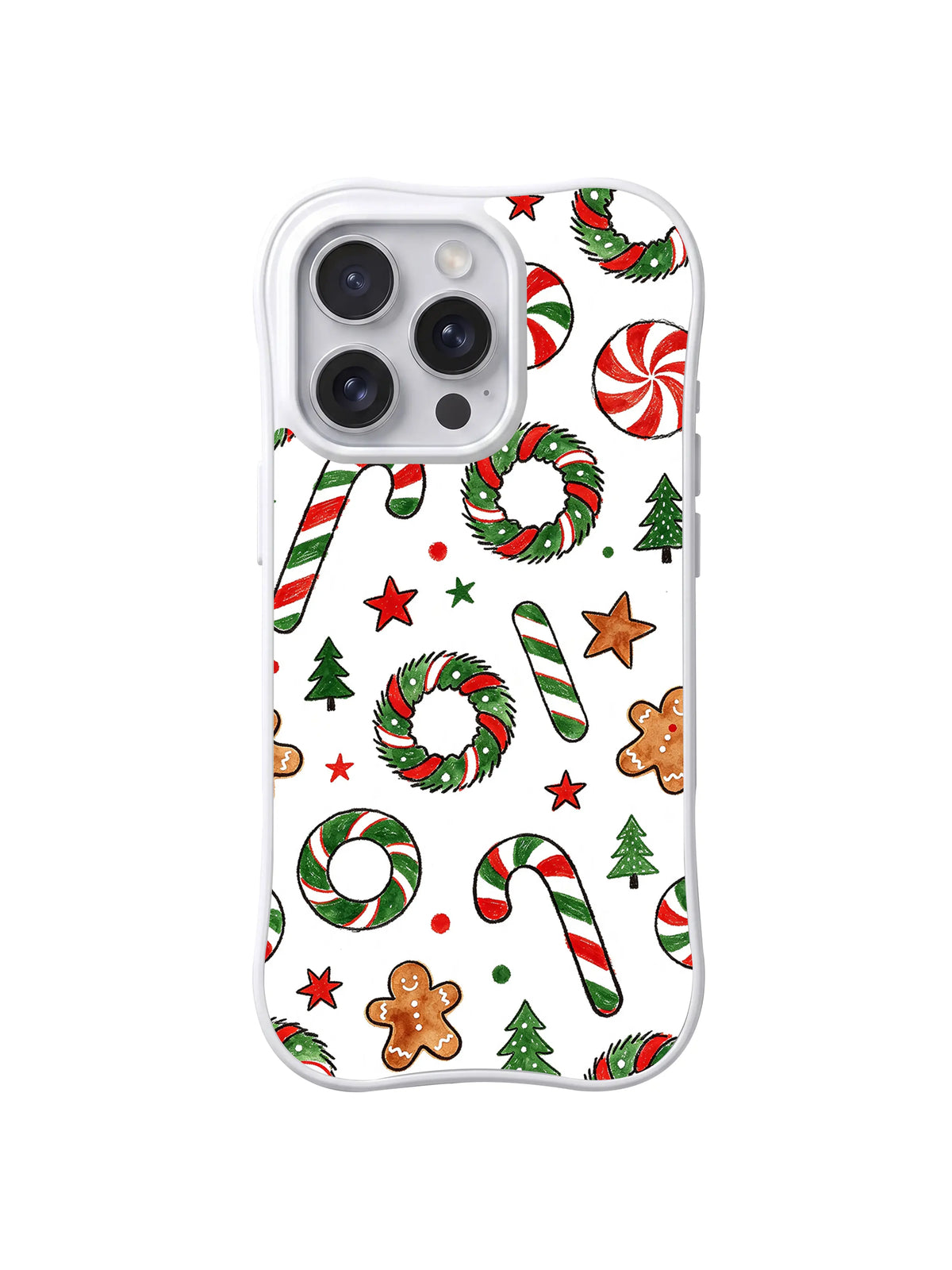Candy Cane Christmas pattern iPhone 13 Pro case