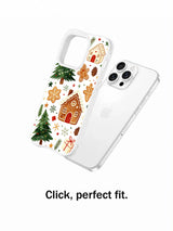 Evergreen Cookie Garden: Telefonun yanında ayrı gösterilen desenli kılıf.