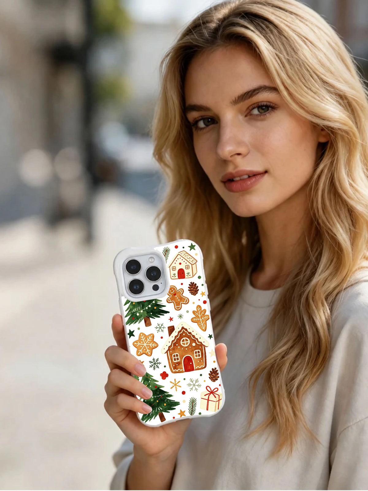 Evergreen Cookie Garden iPhone 13 Pro case lifestyle