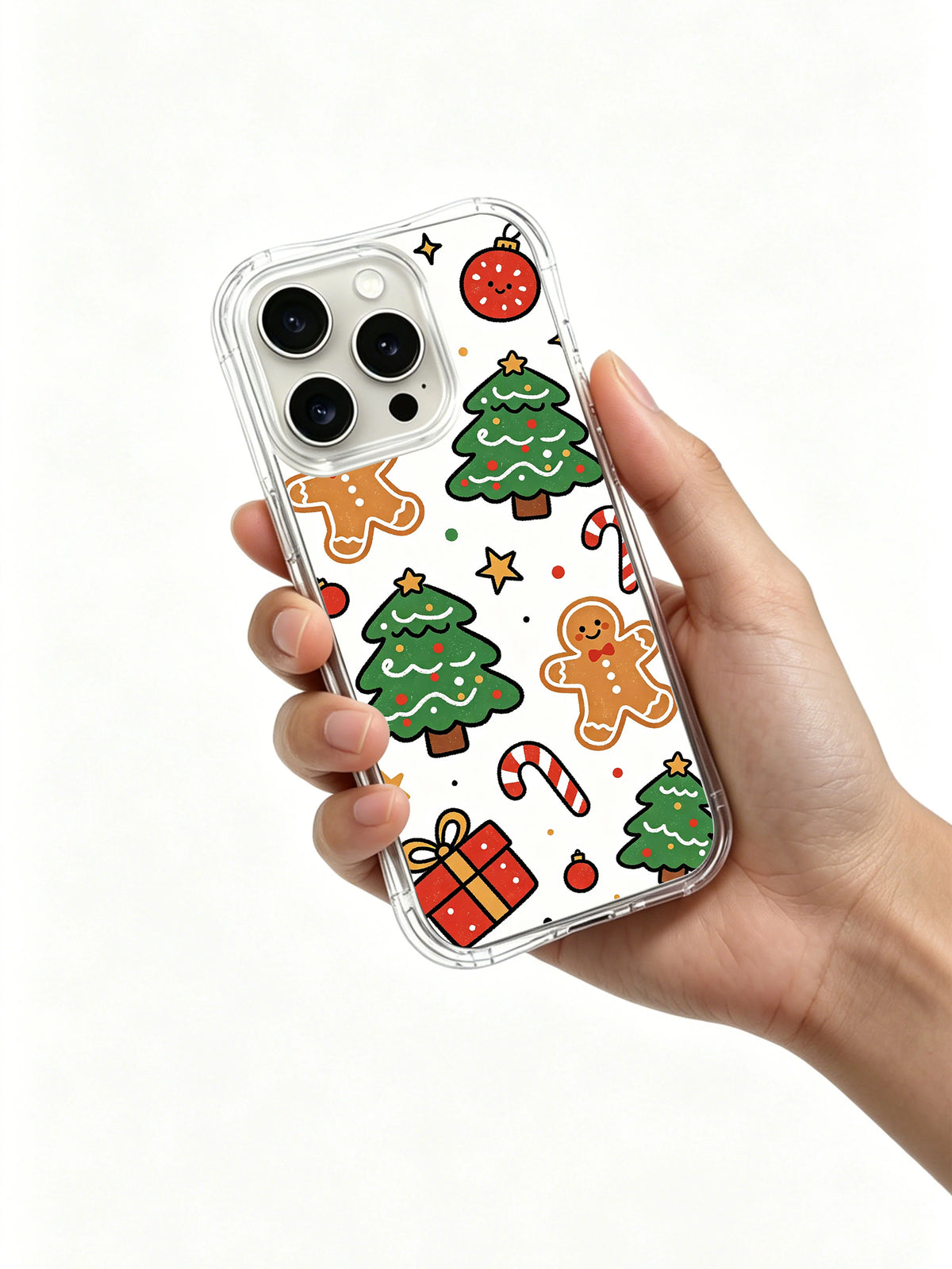 Little Christmas Treats iPhone 13 Pro case in hand