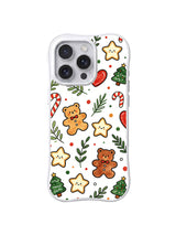 Snowy Christmas Cookie Meadow / Gingerbread Winter Sprigs: Small bear-shaped cookies, stars and separate leafy sprigs.
