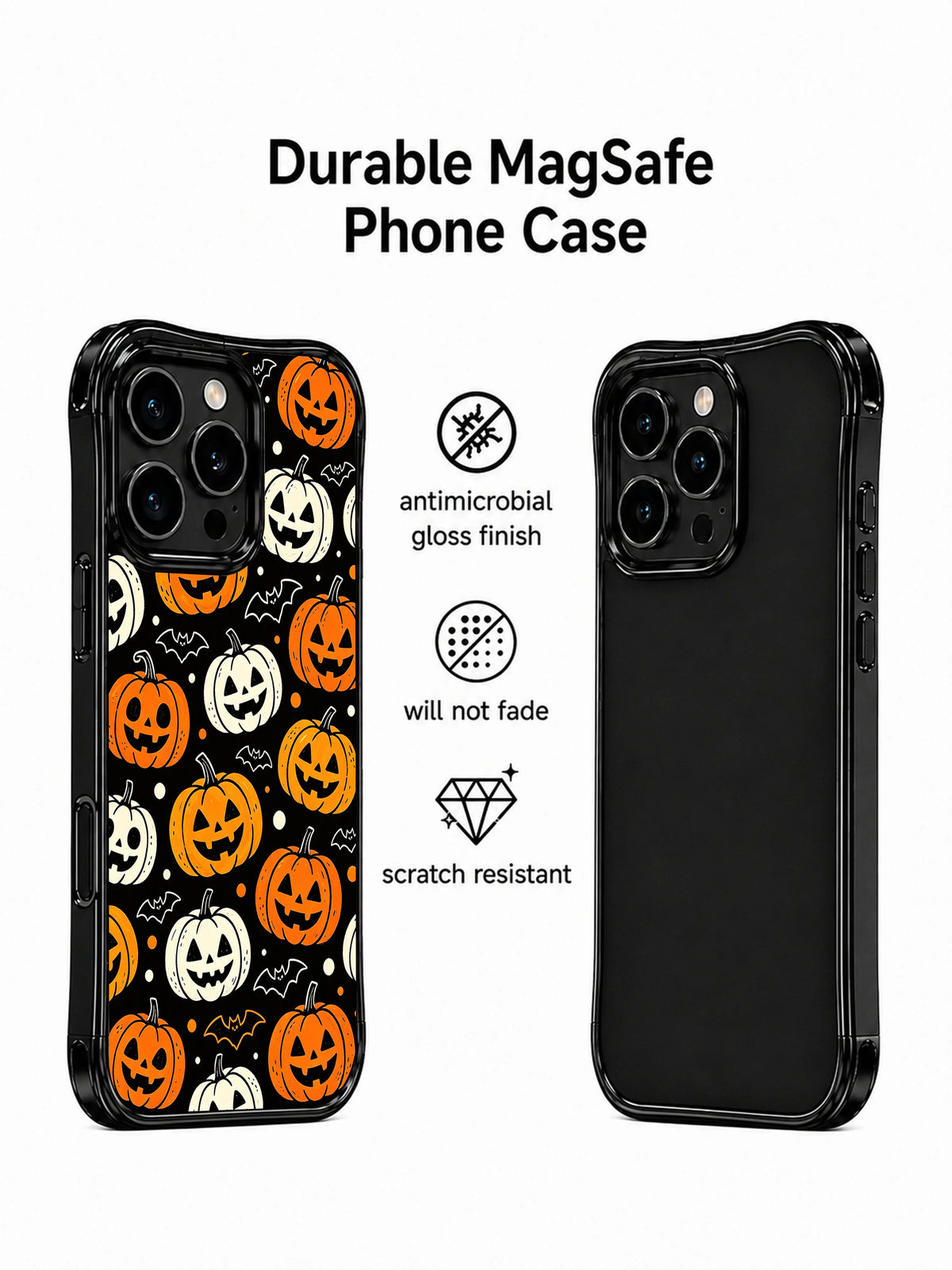 Promotional render of Batwing Pumpkin Rhythm phone case.