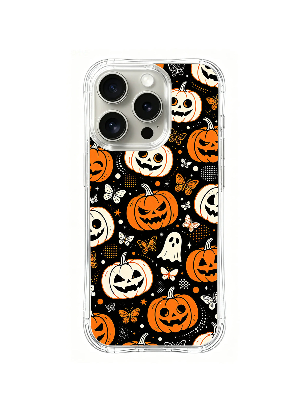 Ghostly Pumpkin Wings pattern iPhone 13 Pro Max case