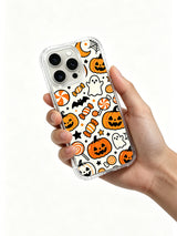 Candy Pumpkin Party iPhone case in hand