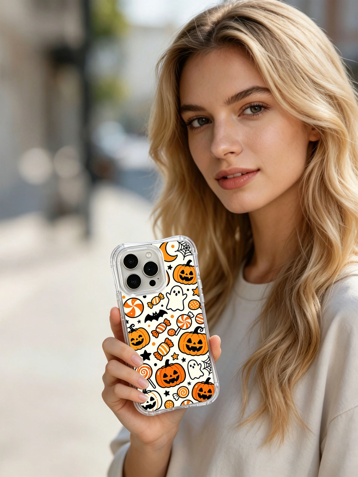 Candy Pumpkin Party iPhone case lifestyle