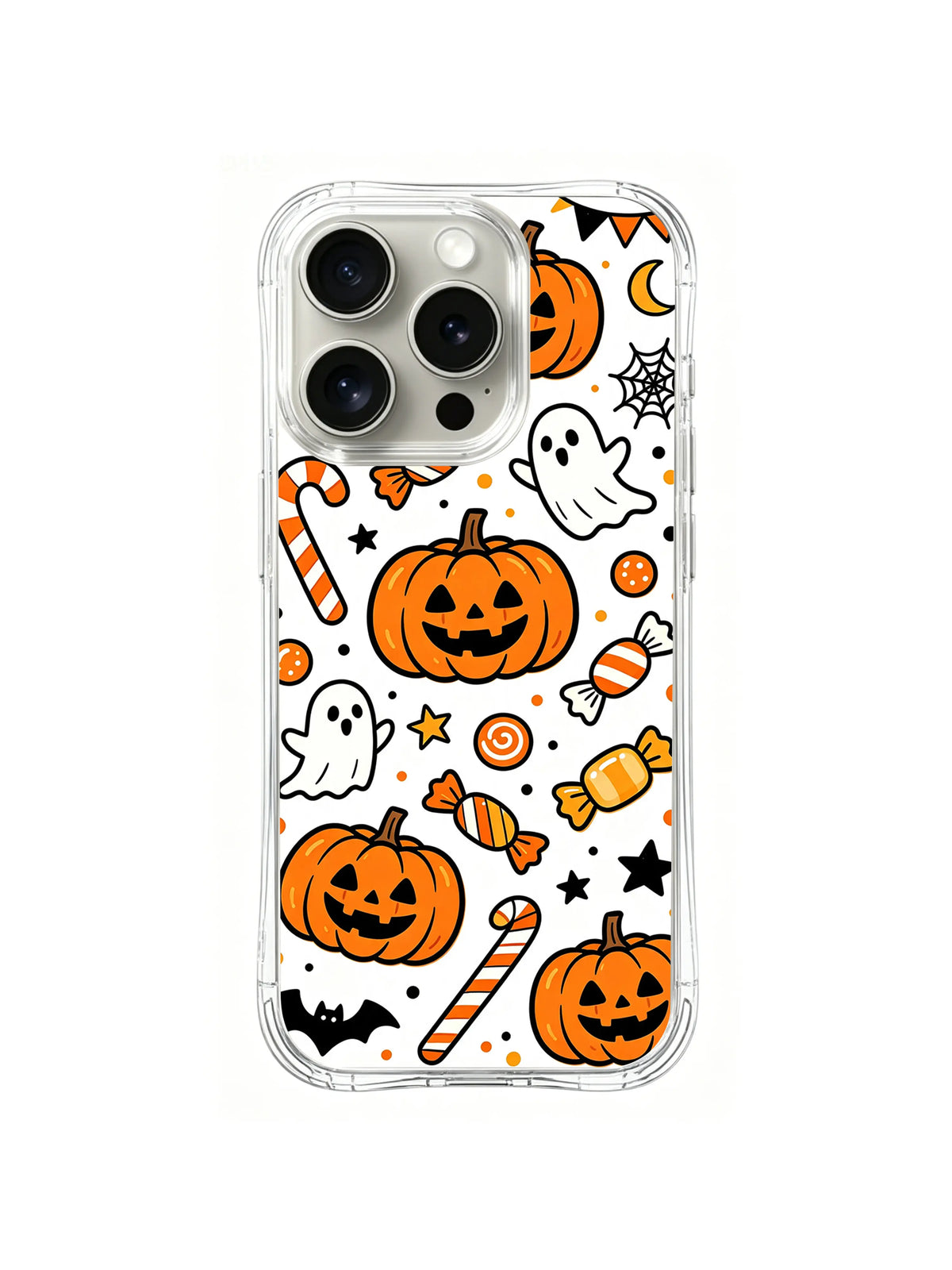 Pumpkin Candy Cane Party pattern iPhone 13 Pro Max case