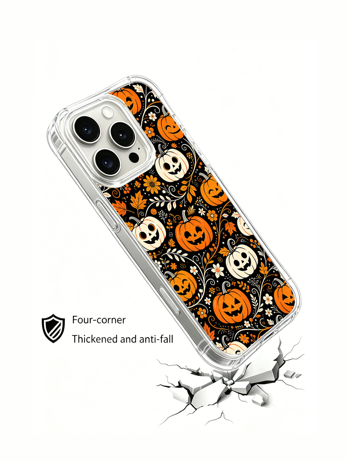 Halloween pumpkin garden iPhone 13 Pro Max case protection