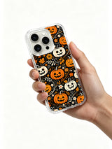 Halloween pumpkin garden iPhone 13 Pro Max case lifestyle