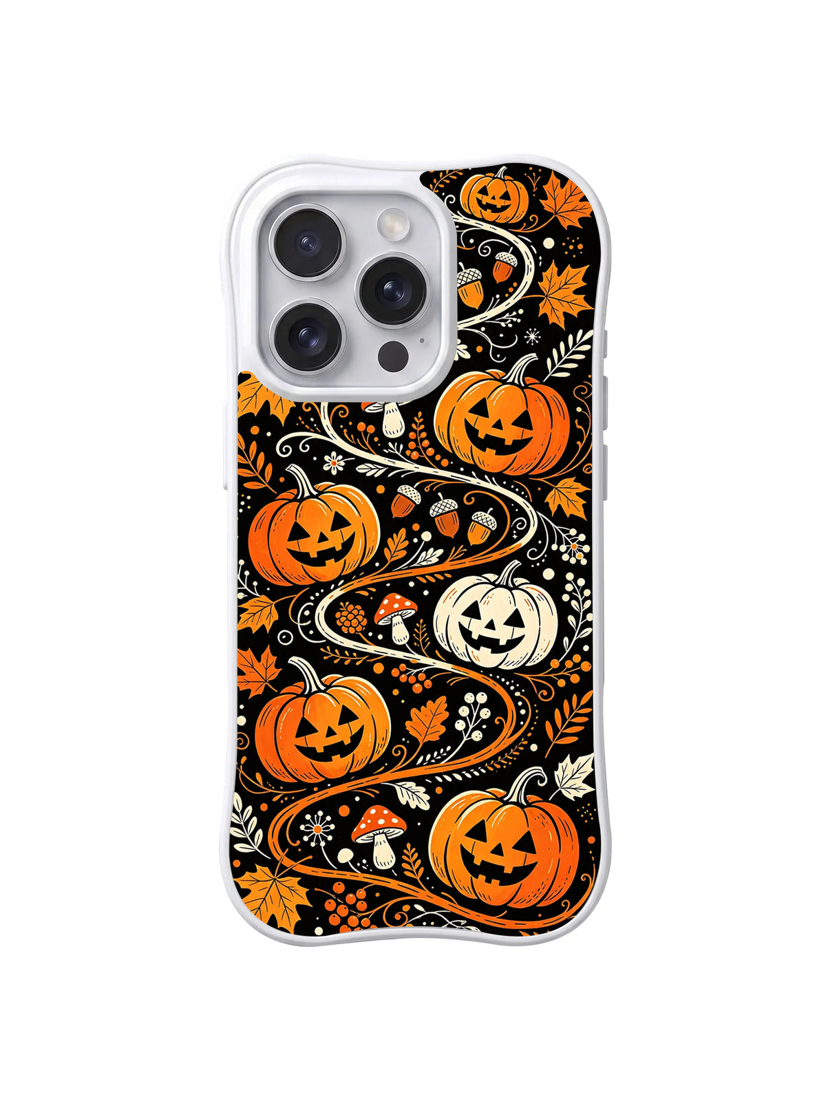 Winding Pumpkin Trail pattern iPhone 13 Pro Max case
