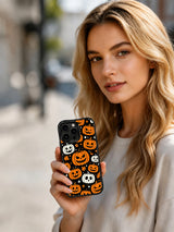 Moonlit Pumpkin Celebration iPhone case lifestyle