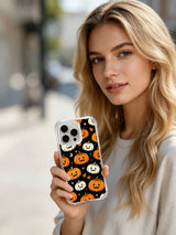 Moonlit Pumpkin Garden iPhone case lifestyle