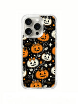 Rear artwork view of Pumpkin Bow Whispers phone case.